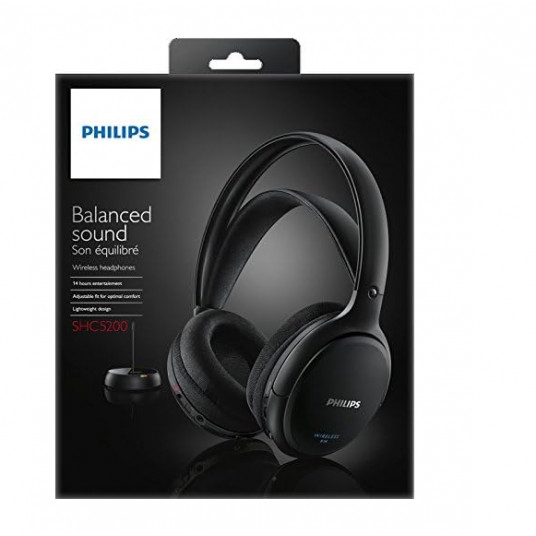 Ausinės Philips SHC5200 Hi-Fi Black