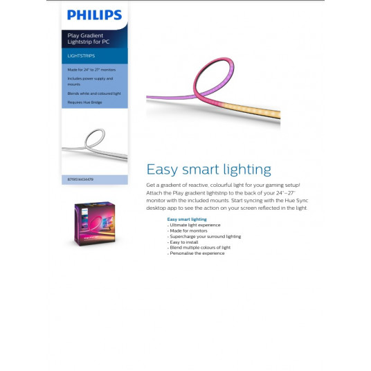Philips Hue Gradient PC strip, 24''-27''