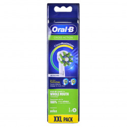 Pakaitiniai elektrinio dantų šepetėlio antgaliai ORAL-B Cross Action EB50-8 (Clean Maximiser) XXL, 8 vnt., balta