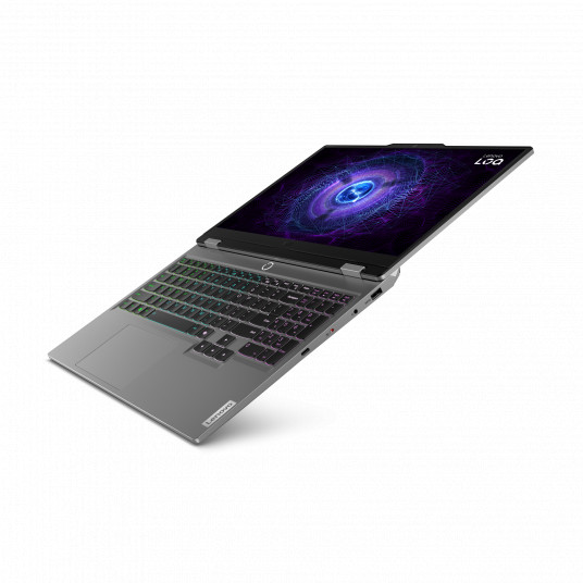 Nešiojamas kompiuteris Lenovo LOQ 15IAX9, AI-Powered Gaming PC, 15.6 FHD, Intel I5-12450HX, RAM 24GB, 512GB SSD, RTX4050 6GB, Windows 11 Home, Luna Grey 83GS00EWLT