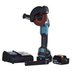 MAKITA DGA504RTJ kampinis šlifuoklis 125 mm 2x 18 V 5 Ah Juoda, Mėlyna