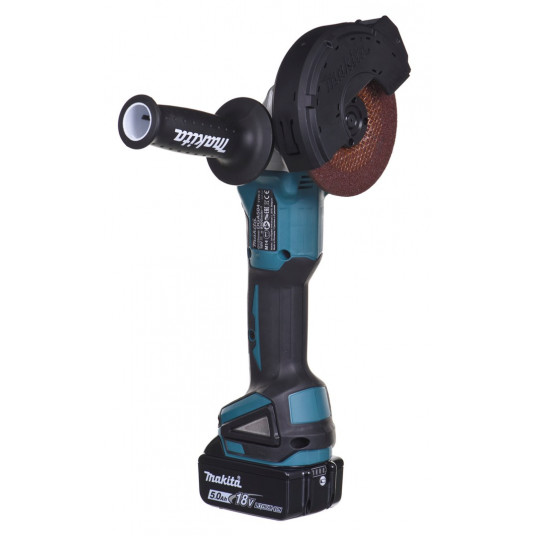 MAKITA DGA504RTJ kampinis šlifuoklis 125 mm 2x 18 V 5 Ah Juoda, Mėlyna