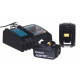 MAKITA DGA504RTJ kampinis šlifuoklis 125 mm 2x 18 V 5 Ah Juoda, Mėlyna