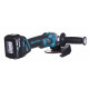 MAKITA DGA504RTJ kampinis šlifuoklis 125 mm 2x 18 V 5 Ah Juoda, Mėlyna