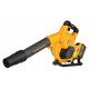 DEWALT DCM572X1-QW akumuliatorinis lapų pūstuvas 193 km/h Juoda, Geltona 18 V Ličio-jonų (Li-Ion)