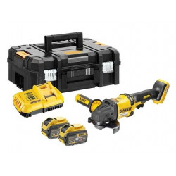 DEWALT DCG418X2-QW kampinis šlifuoklis 125mm 54V FV 2x9Ah Juoda, Geltona