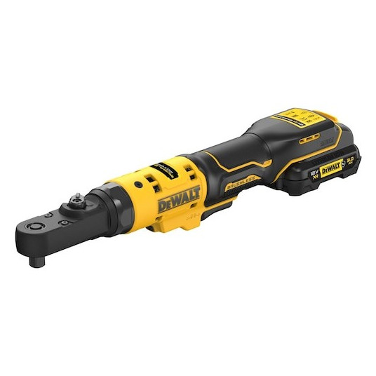 DEWALT. RATCHET 12V DCF500L2G WITH 1/4" 3/8" 1/2" HEX 1/4" 2x3.0AH ADAPTERS