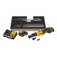 DEWALT. RATCHET 12V DCF500L2G WITH 1/4" 3/8" 1/2" HEX 1/4" 2x3.0AH ADAPTERS