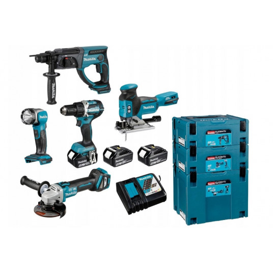 Combo Set 18V DDF484+DGA513+DHR202+DJV181+DML802