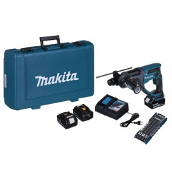 18v 3x5.0Ah + ACC DHR202RTE3 MAKITA 18v smūginis gręžtuvas
