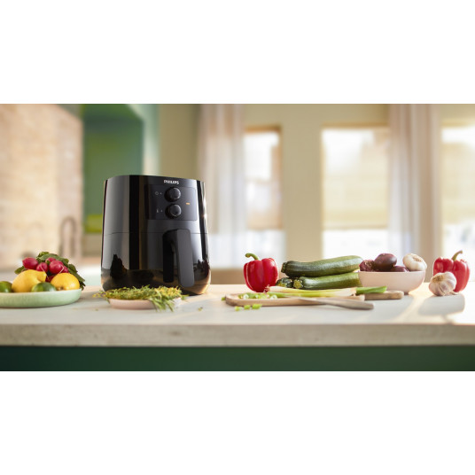 Karšto oro gruzdintuvė J Philips Essential HD9200/90 4,1 L Autonominė 1400 W juoda