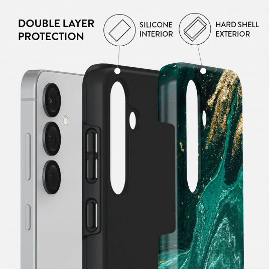 Dėklas Burga Samsung Galaxy S25 Emerald Pool Tough