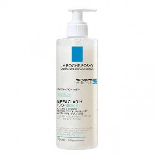 La Roche Posay - valomasis kremas probleminei odai Effaclar H Iso-Biome (Soothing Clean sing Cream) - 390 ml