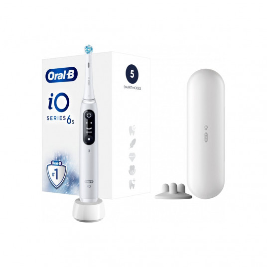 Elektrinis dantų šepetėlis "Braun Oral-B" iO6 serijos, baltas