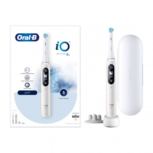 Elektrinis dantų šepetėlis "Braun Oral-B" iO6 serijos, baltas