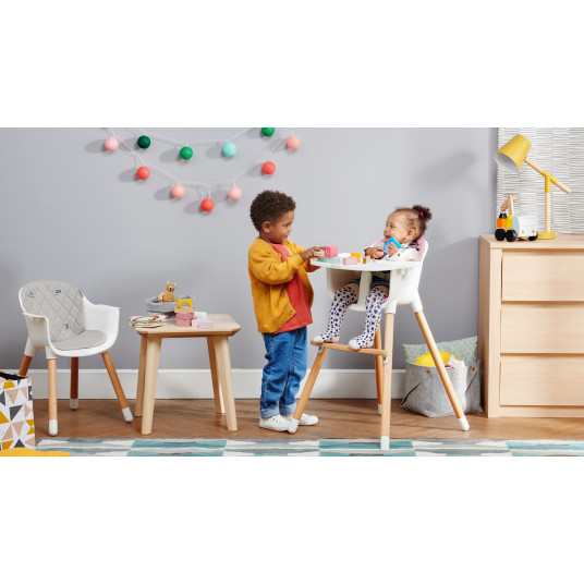 KINDERKRAFT maitinimo kėdutė SIENNA, pilka