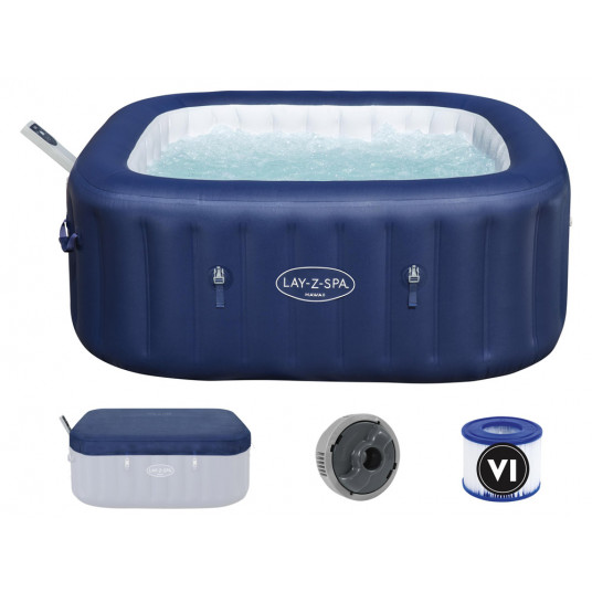 Masažinis baseinas Bestway Lay-Z-Spa HAWAII hydromassage built-in pump WiFi app 6001H