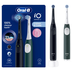 Elektrinis Dantų Šepetėlis Oral-B iO2 DUO, juodas ir žalias