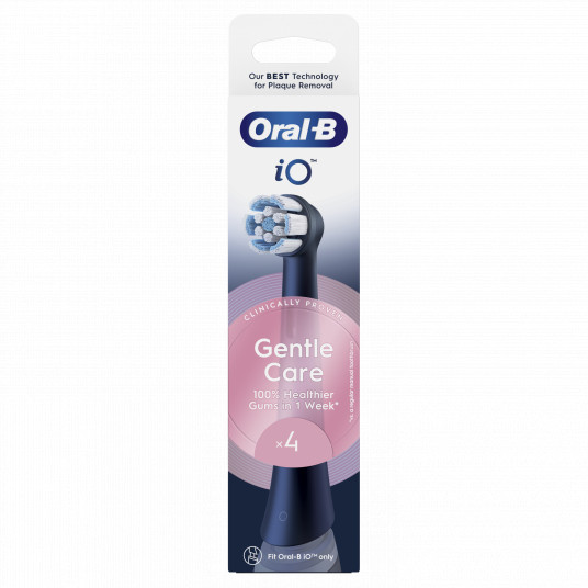 SBF-4 Oral-B GentleCare Black Dantų Šepetėlio Galvutės, 4 Vnt.