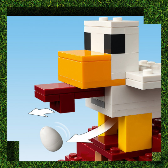 LEGO® 21273 Minecraft® Gastas balionas ir kaimo užpuolimas