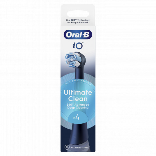 CBF-4 Oral-B UltimateClean Black Dantų Šepetėlio Galvutės, 4 Vnt.