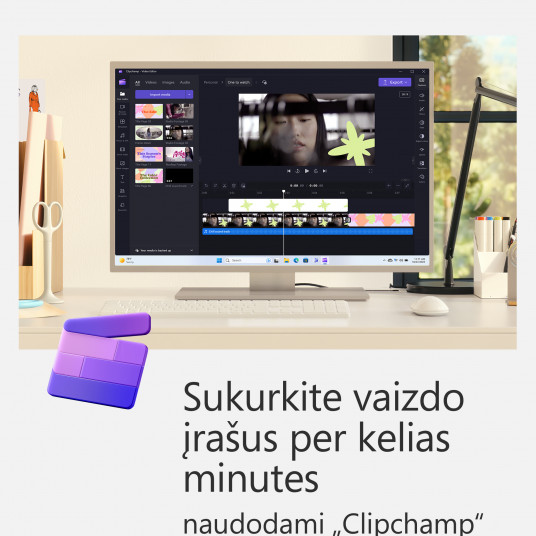 Programinė įranga Microsoft 365 Personal, Elektroninė versija, ESD, 1 PC/Mac user(s), Subscription, License term 1 year(s), All Languages, Premium Office Apps, 1 TB OneDrive cloud storage, QQ2-00012 