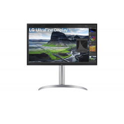 "68,47cm/27"" (3840x2160) LG UltraFine 27UQ850V-W 16:9 4K IPS 5ms 60Hz HDR400 HDMI DP USB-C Speaker Pivot Silver"