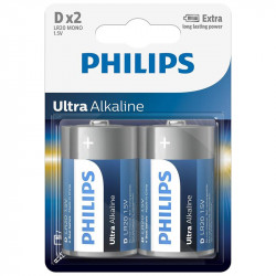Battery Philips Ultra Alkaline D 2-blister