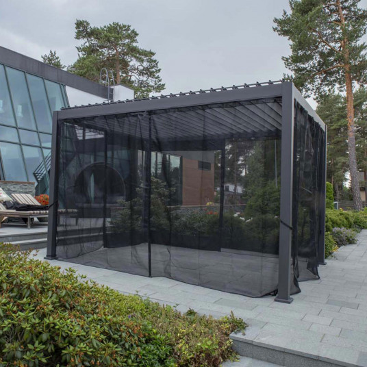 Šoninės užuolaidos pavėsinei MIRADOR 3x4m, textilene