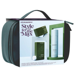 KEVIN MURPHY_SET Style to Max valomasis šampūnas 250ml + sausas vaško purškiklis 250ml + plaukus fiksuojanti pasta 100g + kosmetinė