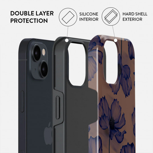 Dėklas Burga iPhone 15 Velvet Night Tough Magsafe