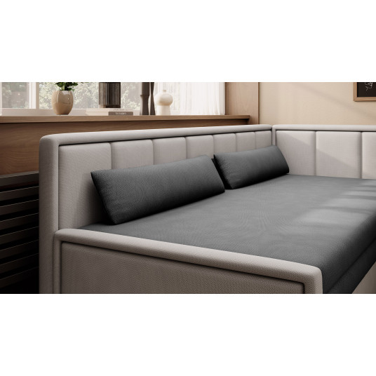 Sofa - lova Fulgeo su patalynės dėže pilka, Poco 4, Poco 3