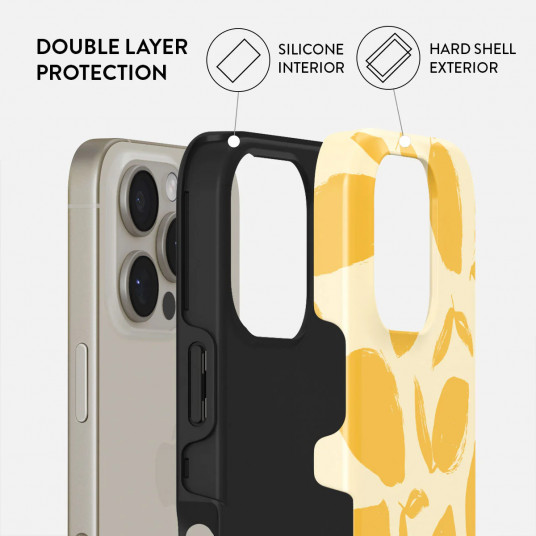 Dėklas Burga iPhone 16 Pro Lemon Tart Tough Magsafe