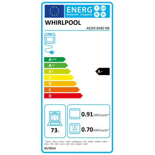 Orkaitė Whirlpool AKZM 8480 NB