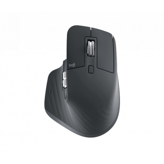 Belaidė pelė Logitech MX Master 3S, juoda/grafito, žaidimams ir darbui