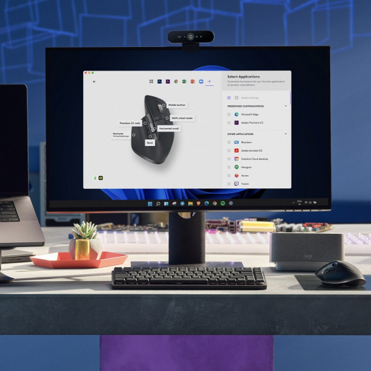 Belaidė pelė Logitech MX Master 3S, juoda/grafito, žaidimams ir darbui