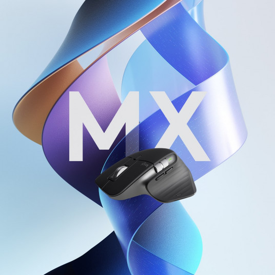 Belaidė pelė Logitech MX Master 3S, juoda/grafito, žaidimams ir darbui