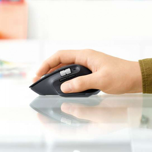 Belaidė pelė Logitech MX Master 3S, juoda/grafito, žaidimams ir darbui