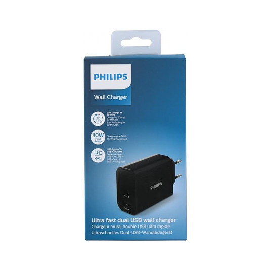 High Power Dual USB Charger PD 1 USB-A USB C DLP2621/12