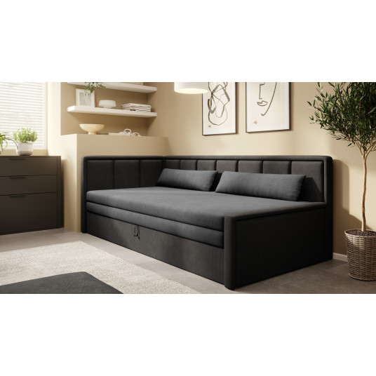 Sofa - lova Fulgeo su patalynės dėže pilka, Poco 4, Poco 10
