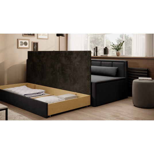Sofa - lova Fulgeo su patalynės dėže pilka, Poco 4, Poco 10