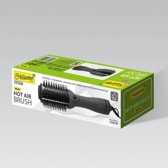 Plaukų džiovintuvas-šepetys 1200W MAESTRO MR-260