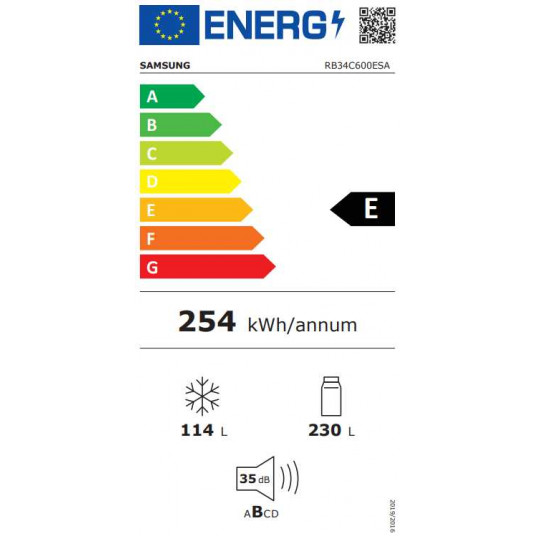 Šaldytuvas Samsung RB34C600ESA/EF