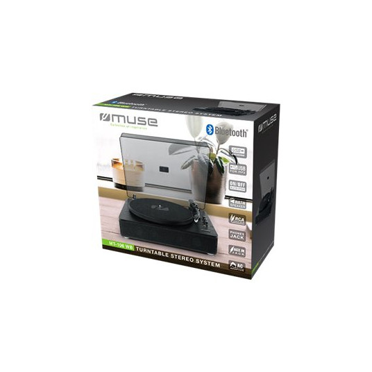 Patefonas Muse MT-106WB Black