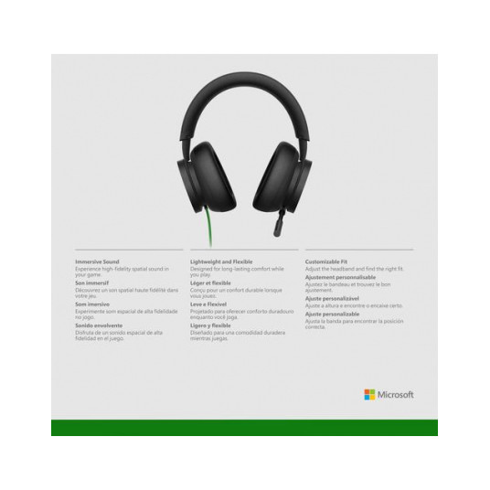 Ausinės Microsoft 8LI-00002 Stereo Headset for Xbox Series X|S/ Xbox/ PC