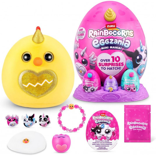 RAINBOCORNS pliušinis žaislas su aksesuarais Eggzania Mini, asort., 9296