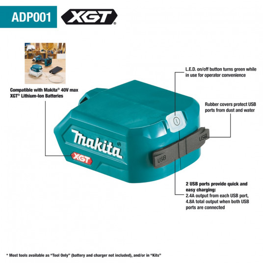 Akumuliatorių adapteris Makita ADP001G