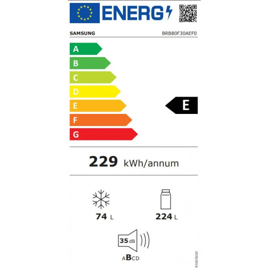 Įmontuojamas šaldytuvas Samsung BRB80F30AEF0EO