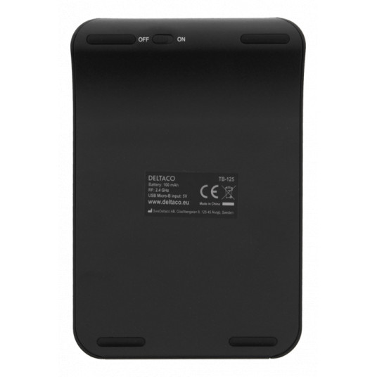 Bevielė skaičių klaviatūra DELTACO 2.4GHz RF, juoda / TB-125