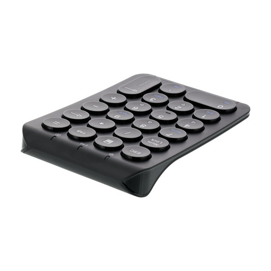 Bevielė skaičių klaviatūra DELTACO 2.4GHz RF, juoda / TB-125